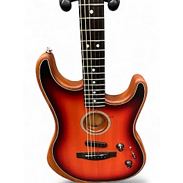 Used Fender American Acoustasonic Stratocaster sunburst Acoustic Electric Guitar