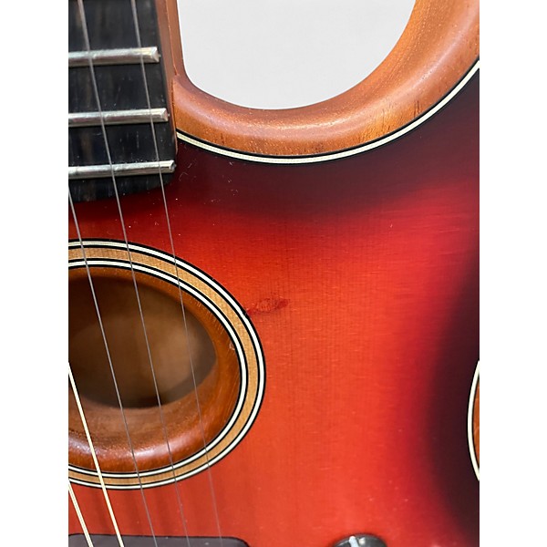 Used Fender American Acoustasonic Stratocaster sunburst Acoustic Electric Guitar