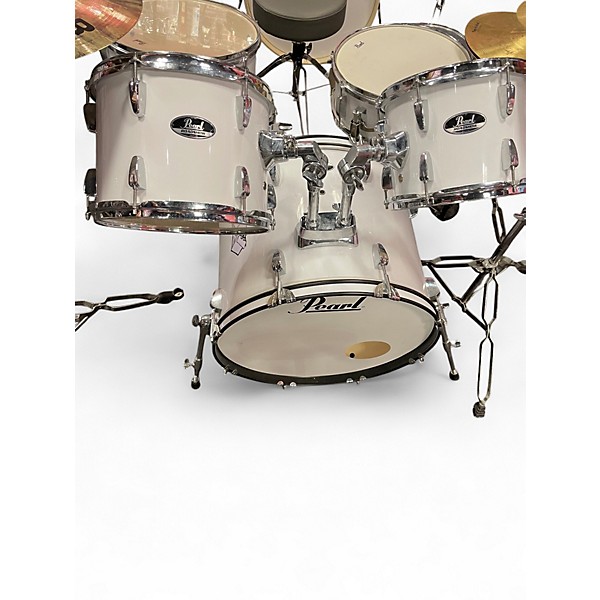 Used Pearl 5 Piece ROADSHOW WHITE Drum Kit,New Products : American Fashion Style Bags On Sale