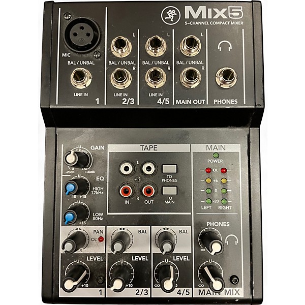 Used Mackie MIX5 Unpowered Mixer