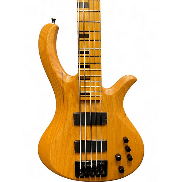 Used Schecter Guitar Research STILETTO 5 SESSION Natural Electric Bass Guitar