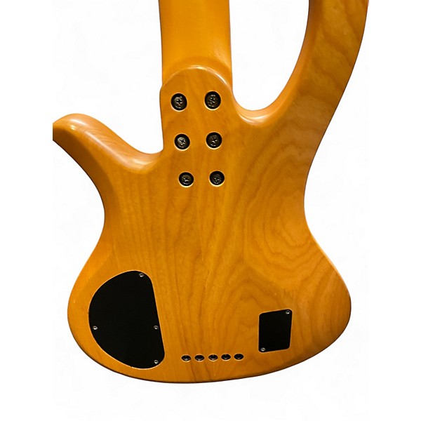 Used Schecter Guitar Research STILETTO 5 SESSION Natural Electric Bass Guitar