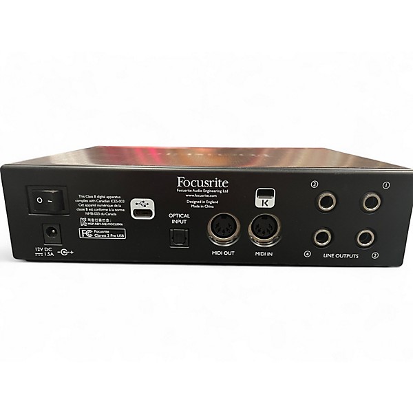 Used Focusrite Clarett 2Pre Audio Interface