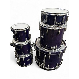 Vintage 1990s Yamaha 6 Piece Beech Custom Blueberry Purple Drum Kit
