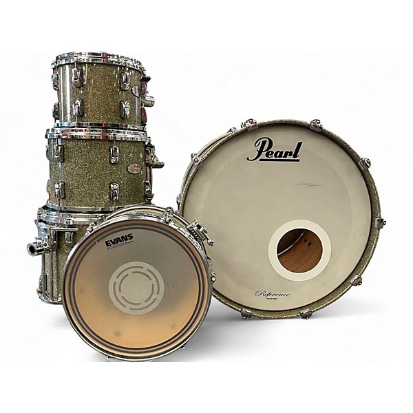 Used 2000s Pearl 5 Piece Reference Series SHIMMER OZ Drum Kit