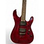 Used Schecter Guitar Research Gryphon Limited Edition Crimson Red Trans Solid Body Electric Guitar