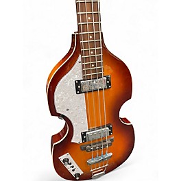 Used Hofner hi series b bass left handed Sunburst Electric Bass Guitar