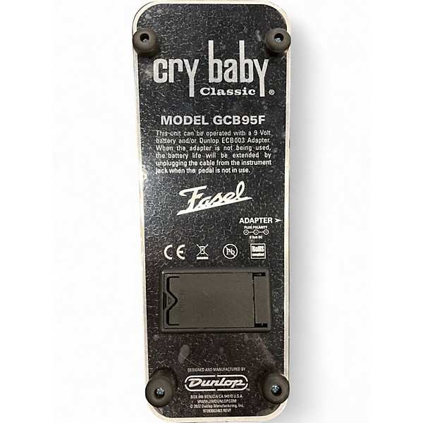 Used Dunlop GCB95F Crybaby Classic Wah With Fasel Inductor Effect Pedal