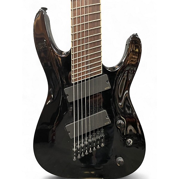 Used Jackson SLAT8FF Black Solid Body Electric Guitar