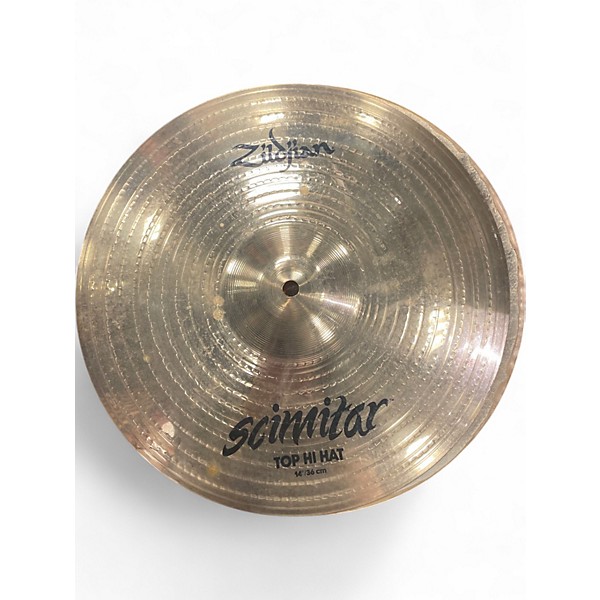 Used Zildjian 14in Scimitar Hi Hat Pair Cymbal