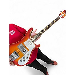 Vintage 1970s Electra Rick style bass 3 Color Sunburst Electric Bass Guitar
