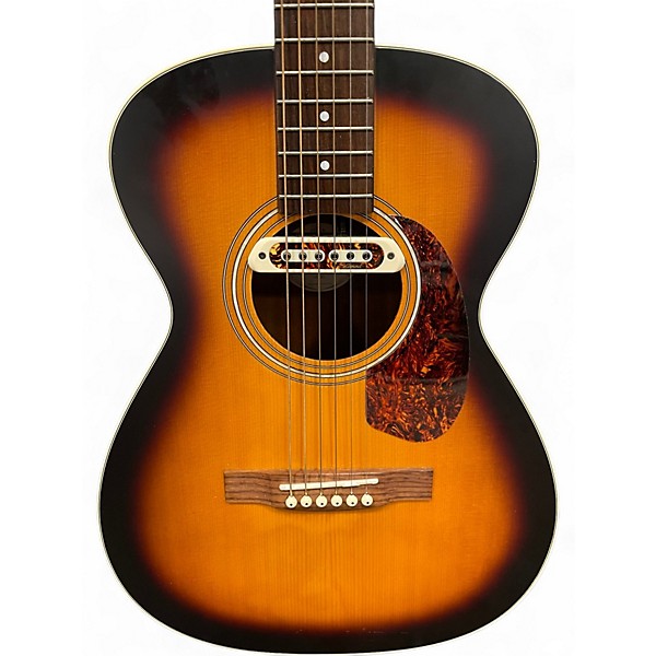 Used Guild M-240E 2 Tone Sunburst Acoustic Electric Guitar