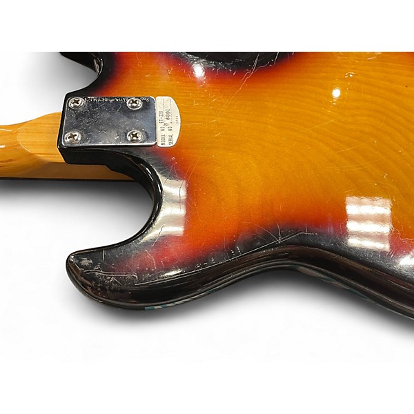 Vintage 1960s Teisco ET-220 Sunburst Solid Body Electric Guitar