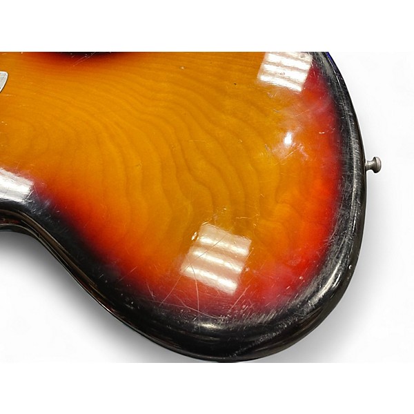 Vintage 1960s Teisco ET-220 Sunburst Solid Body Electric Guitar