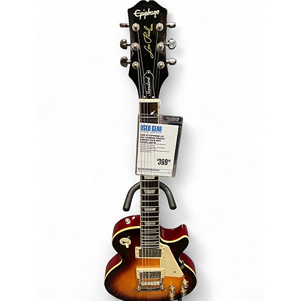 Used 2019 Epiphone Les Paul Standard Tobacco Sunburst Solid Body Electric Guitar,Specials : American Fashion Style Bags On Sale