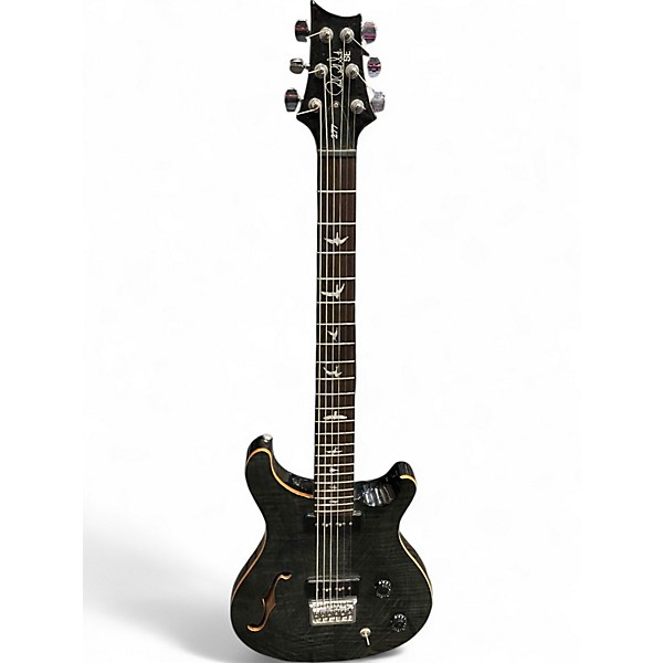 Used PRS SE 277 SEMI HOLLOW Trans Black Solid Body Electric Guitar
