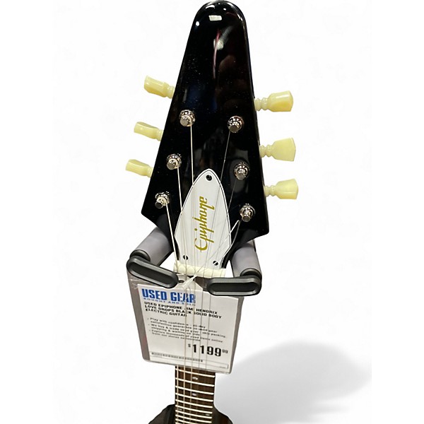 Used Epiphone JIMI HENDRIX LOVE DROPS Black Solid Body Electric Guitar