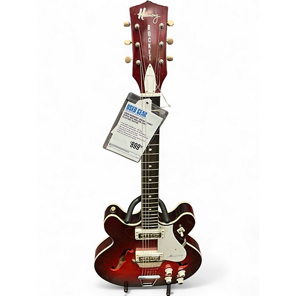Used Harmony ROCKET Candy Apple Red Hollow Body Electric Guitar,New Products : American Fashion Style Bags On Sale