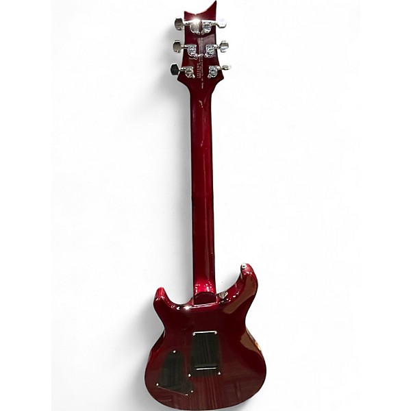 Used PRS SE Custom 24 Crimson Red Trans Solid Body Electric Guitar