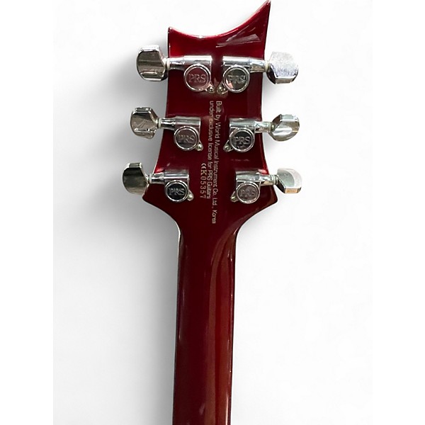 Used PRS SE Custom 24 Crimson Red Trans Solid Body Electric Guitar