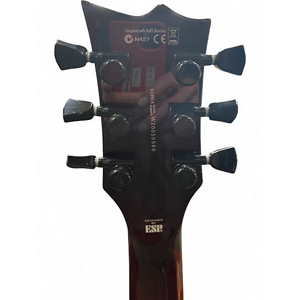 Used ESP LTD EC1000 Deluxe THRU BLACK CHERRY Solid Body Electric Guitar
