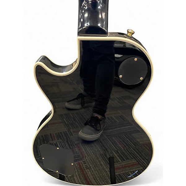 Used Epiphone Les Paul Custom Black Solid Body Electric Guitar