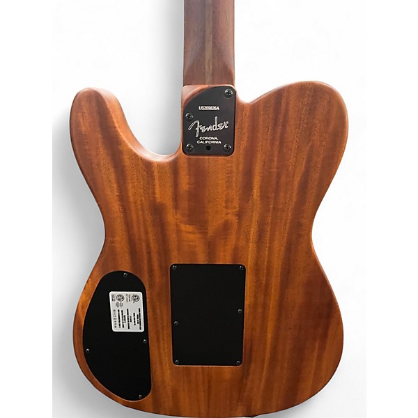 Used Fender American Acoustasonic Telecaster Natural Acoustic Electric Guitar