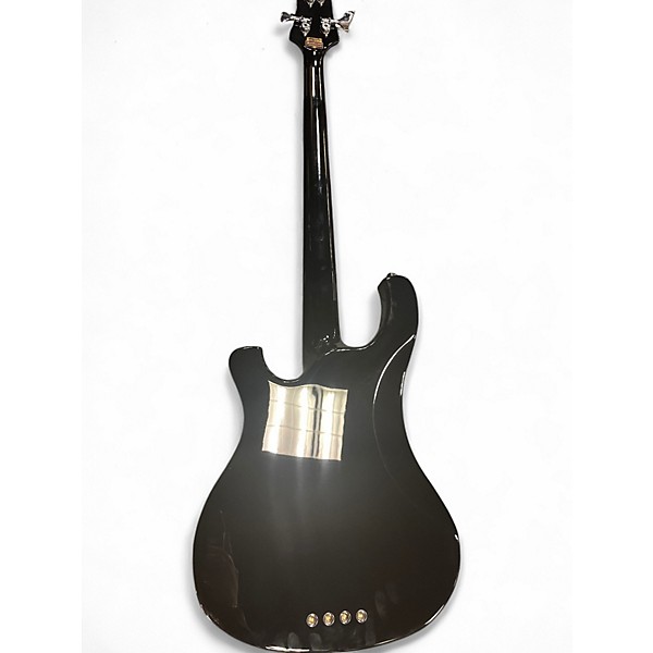Used Schecter Guitar Research Stargazer4 string black n white Electric Bass Guitar