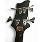 Used Schecter Guitar Research Stargazer4 string black n white Electric Bass Guitar