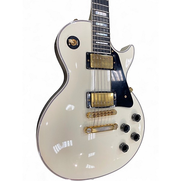 Used Gibson Les Paul Custom Alpine White Solid Body Electric