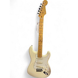Used Fender American Standard Stratocaster Olympic White Solid Body Electric Guitar