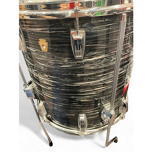 Used Ludwig 3 Piece Legacy Mahogany/Poplar Pro Beat Vintage Black Oyster Drum Kit