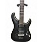 Used Schecter Guitar Research C1 Platinum Trans Black Solid Body Electric Guitar