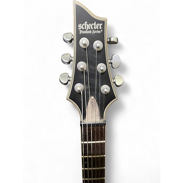 Used Schecter Guitar Research C1 Platinum Trans Black Solid Body Electric Guitar