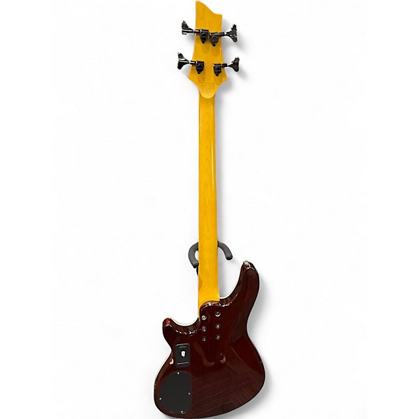 Used Schecter Guitar Research Omen Extreme 4 String Vintage Sunburst Electric Bass Guitar