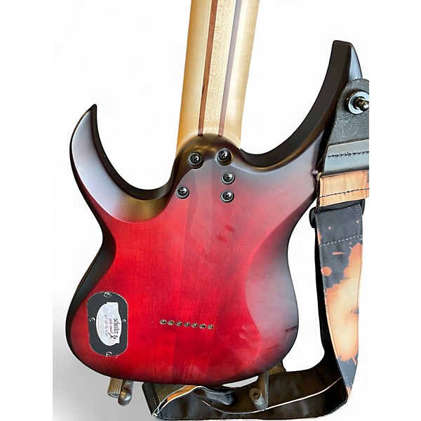 Used Schecter Guitar Research SUNSET EXTREME 7 Crimson Burst Solid Body Electric Guitar