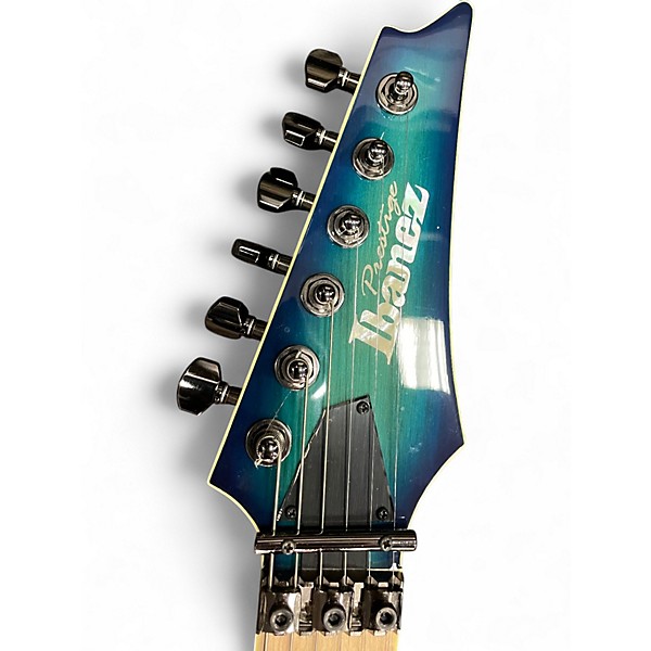Used Ibanez Prestige RG652 Green Nebula burst Solid Body Electric