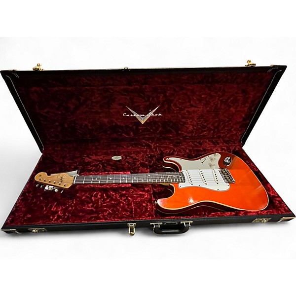 Used 2021 Fender Custom Shop 1960s Stratocaster Candy Tangerine Solid Body Electric Guitar