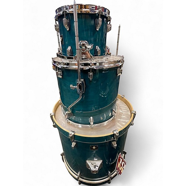 Used TAMA 7 Piece SUPERSTAR CLASSIC BLUE LACQUER BURST Drum Kit