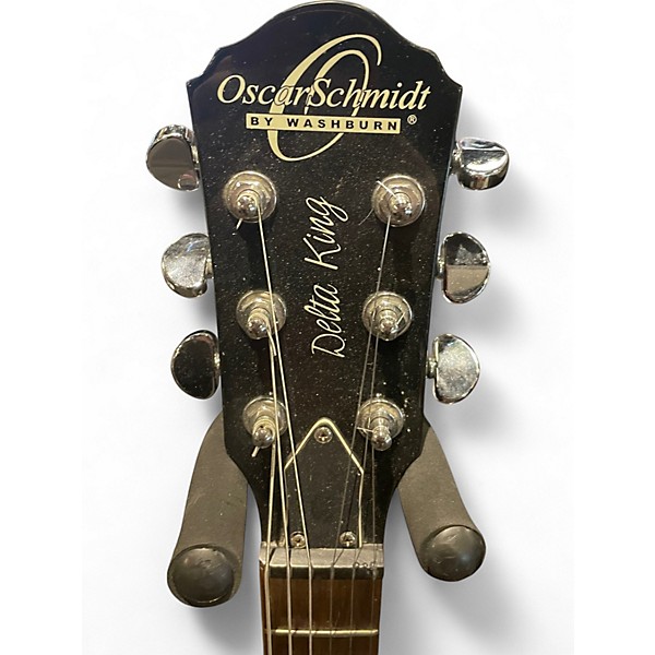 Used Washburn OSCAR SCHMIDT Black Hollow Body Electric Guitar