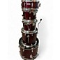 Used Taye Drums 5 Piece ROCKPRO DRUM SET Burgundy Drum Kit thumbnail