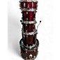 Used Taye Drums 5 Piece ROCKPRO DRUM SET Burgundy Drum Kit