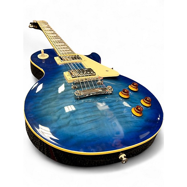 Used Epiphone Les Paul Standard Pro TRANSPARENT BLUE BURST Solid Body Electric Guitar