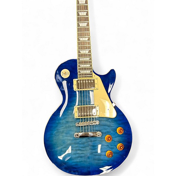 Used Epiphone Les Paul Standard Pro TRANSPARENT BLUE BURST Solid Body Electric Guitar