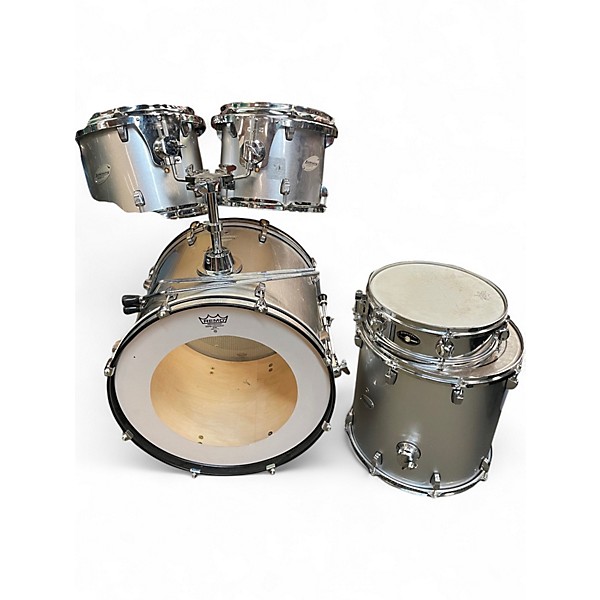 Used Ludwig 5 Piece Accent CS Silver Drum Kit