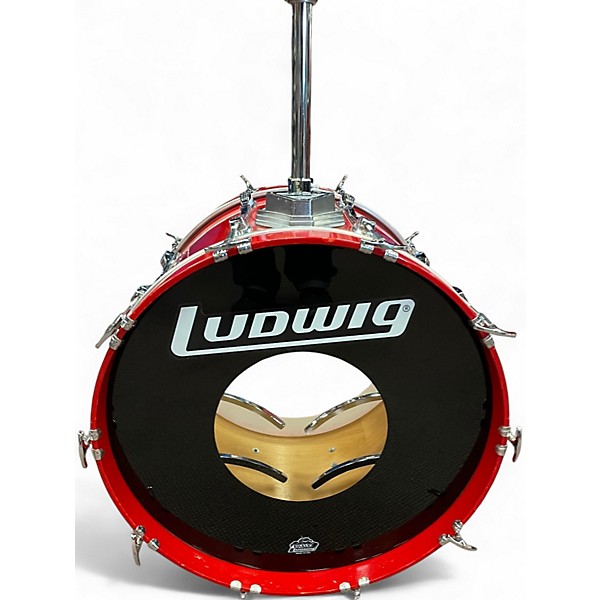 Used Ludwig 5 Piece 5 PIECE MAPLE RED Drum Kit