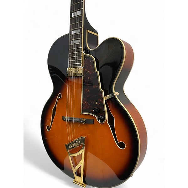 Used D'Angelico EXL-1 2 Tone Sunburst Hollow Body Electric Guitar
