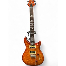 Used PRS SE Custom 24 Orange Burst Solid Body Electric Guitar