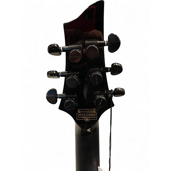 Used Schecter Guitar Research Sunset-6 ET Red Dawn Black Solid Body Electric Guitar