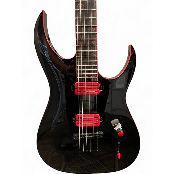Used Schecter Guitar Research Sunset-6 Red Dawn Black Solid Body Electric Guitar